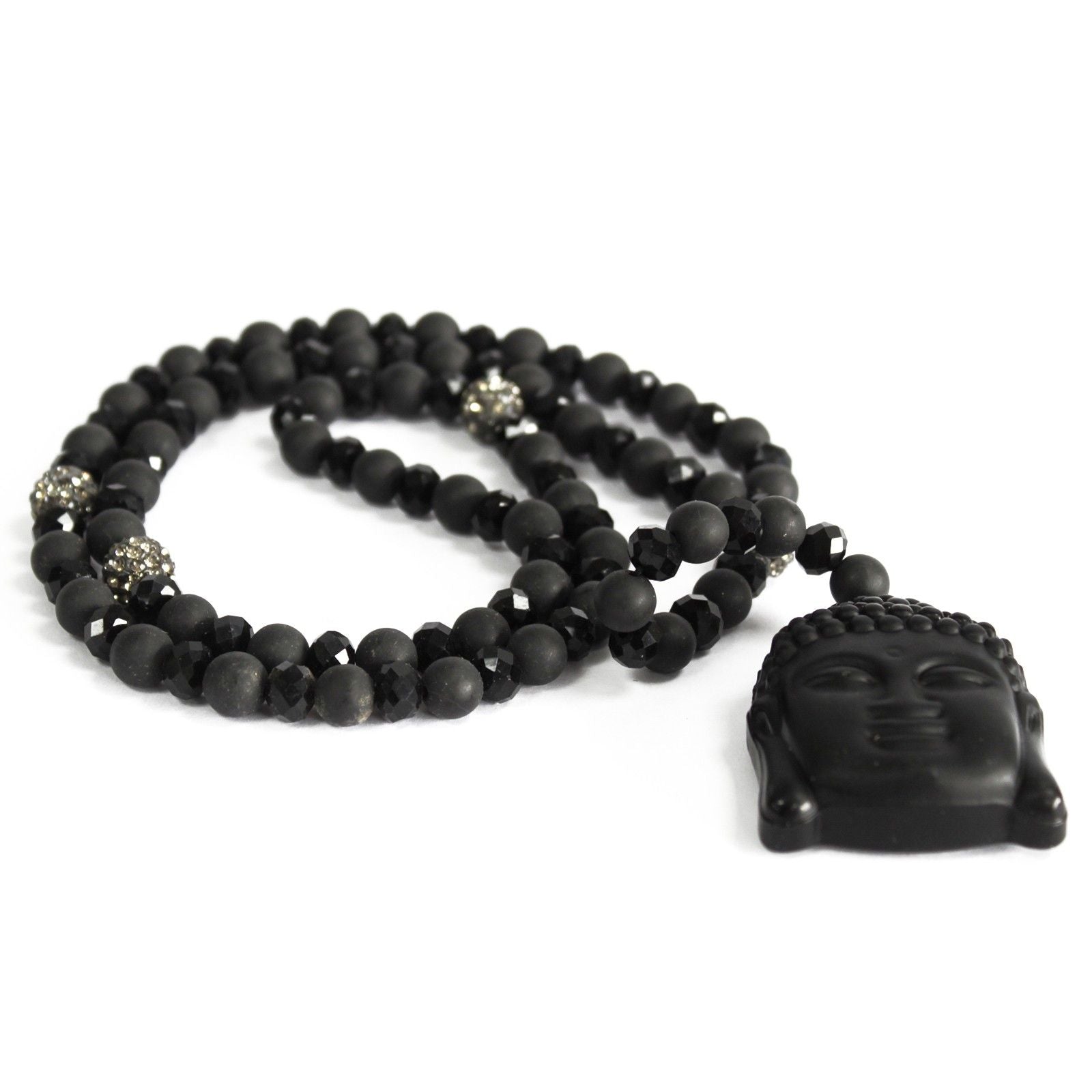Collier Bouddha Pierre Noire