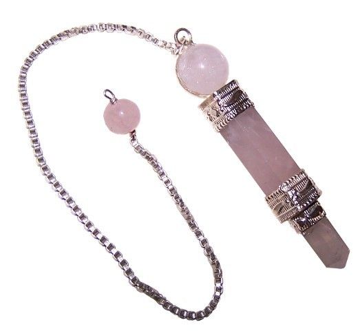 Pendule Divinatoire 3 Pièces Quartz Rose