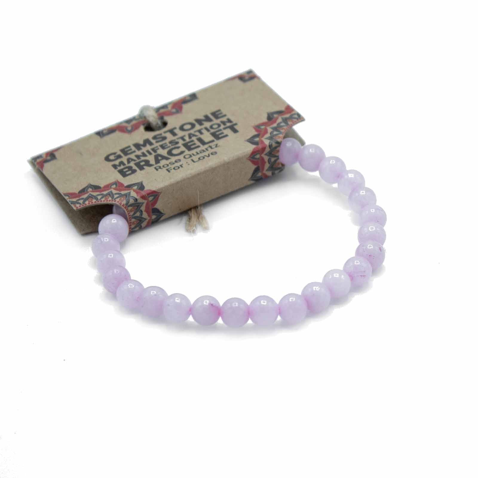 Bracelet Quartz Rose - Amour