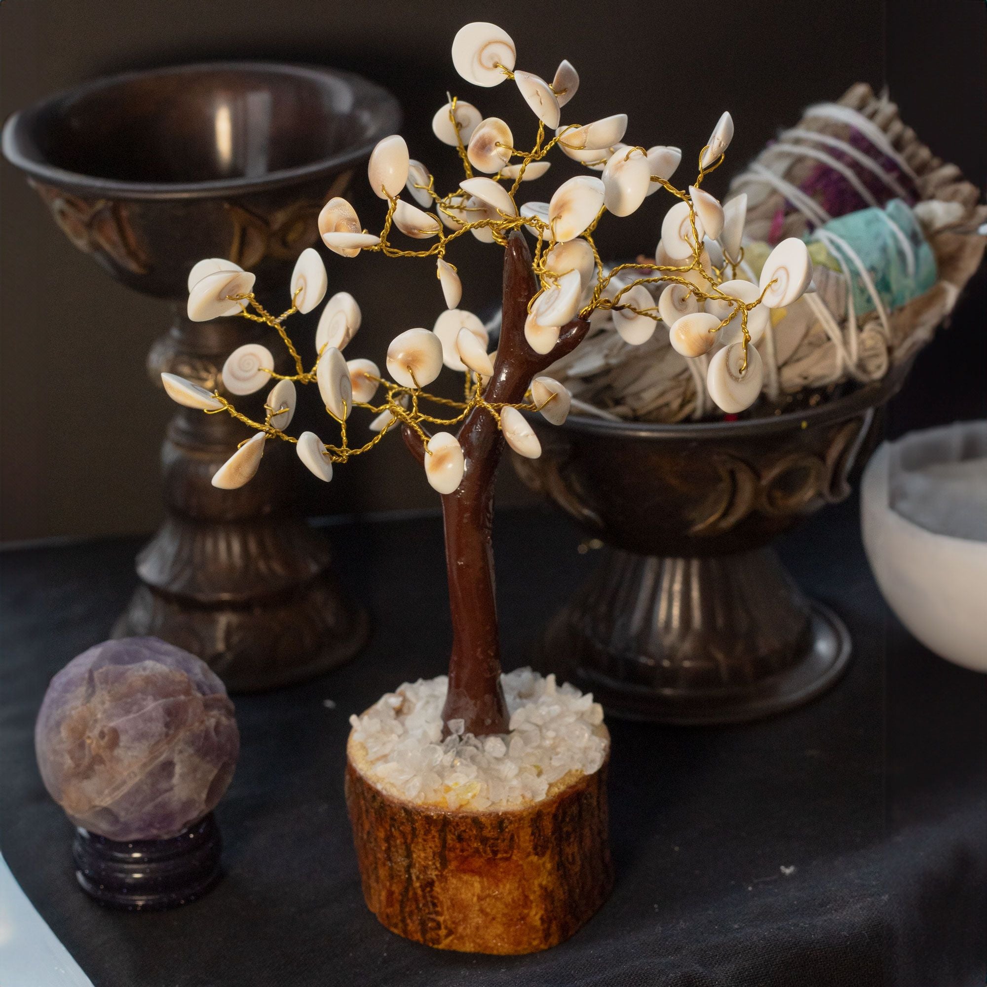 Arbre de vie Gomati Chakra L (60 pierres)