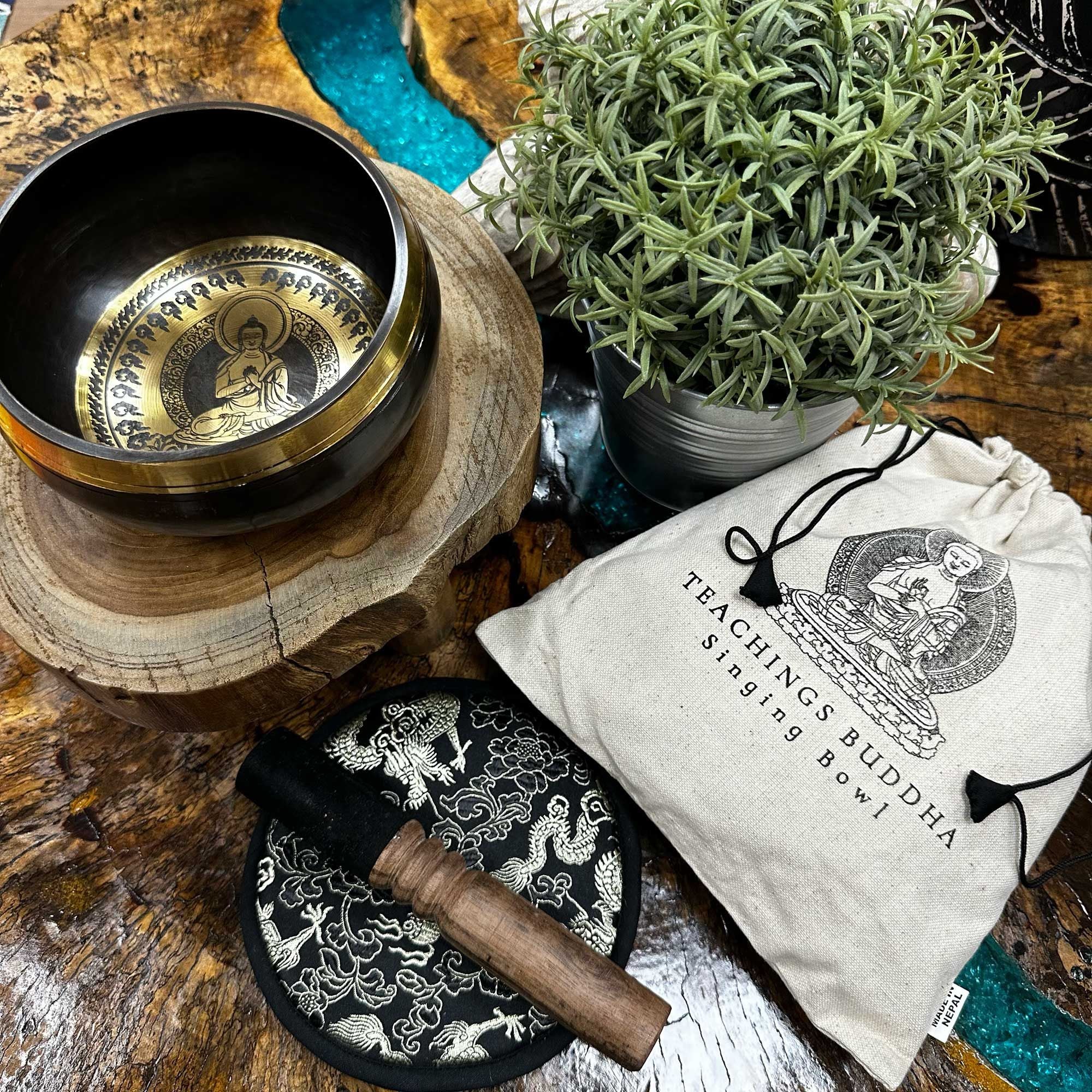 Set Bol Chantant Gravé Bouddha (14cm)