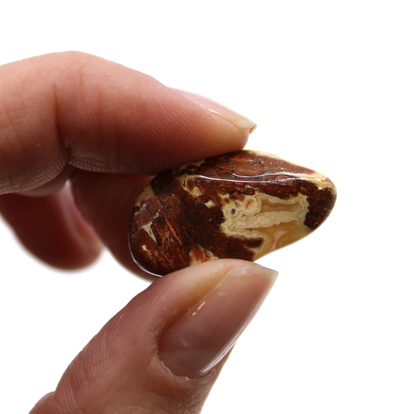 Pierres Roulées Jaspe Bréchique Afrique S (24 Pcs)