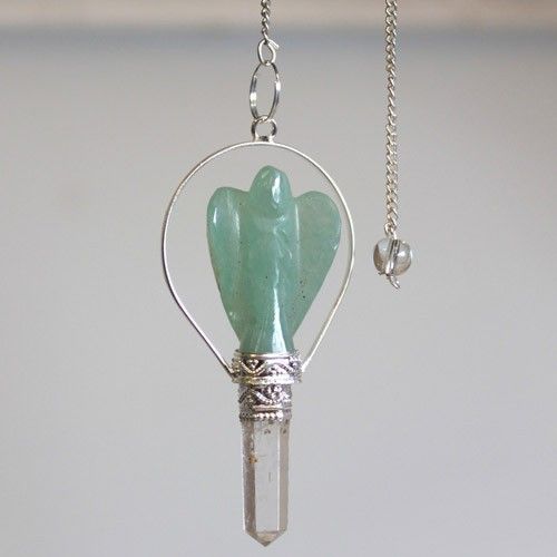 Pendule Divinatoire Ange Aventurine Verte