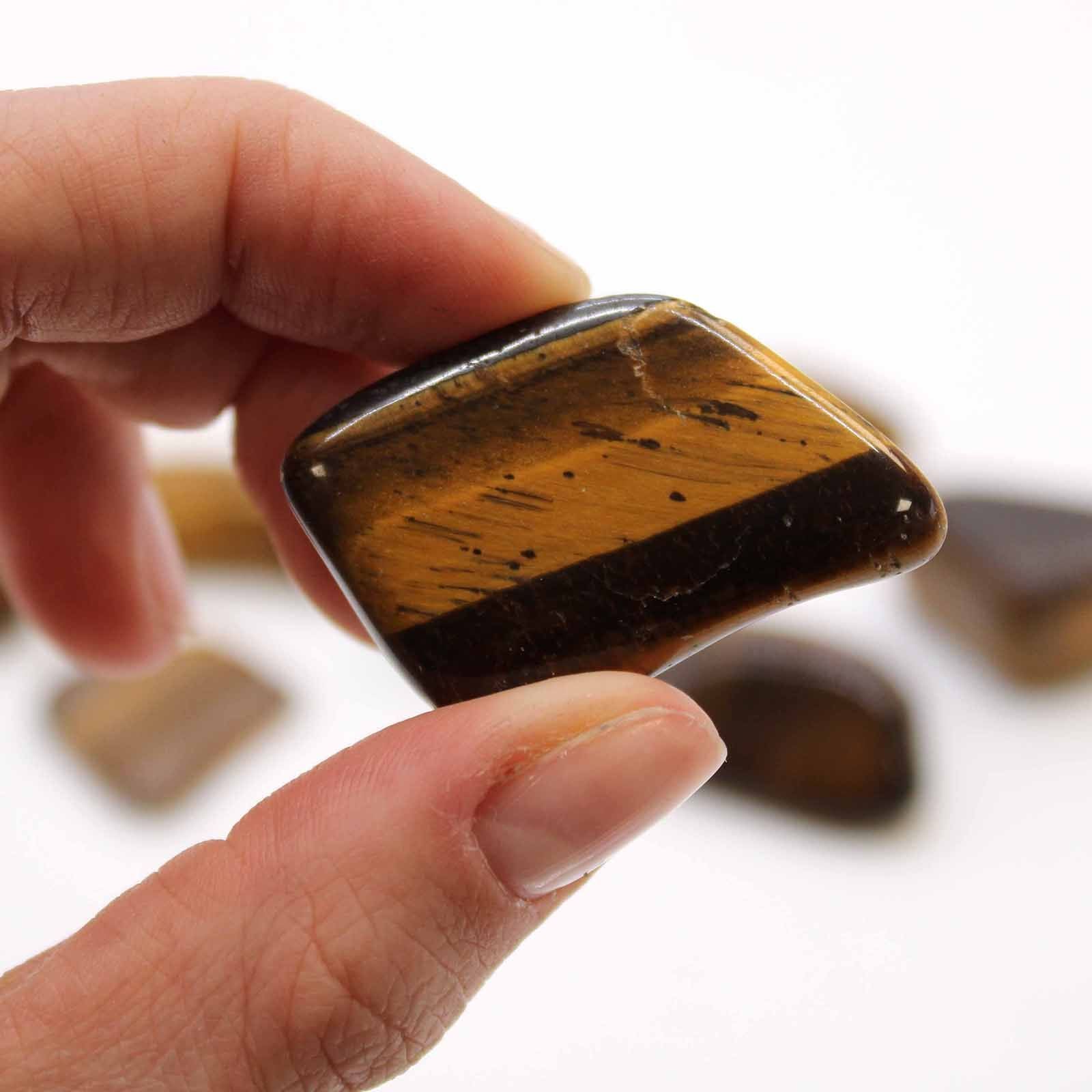 Pierre Roulée Œil de Tigre Doré L