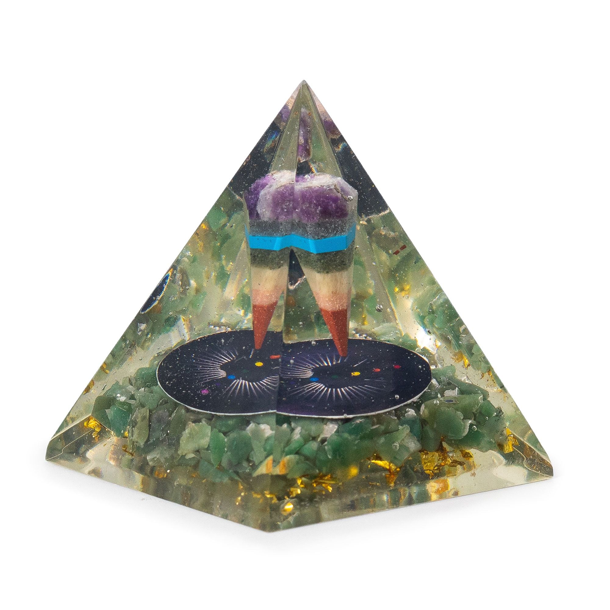 Pyramide Orgonite Aventurine Verte M (7x6cm)