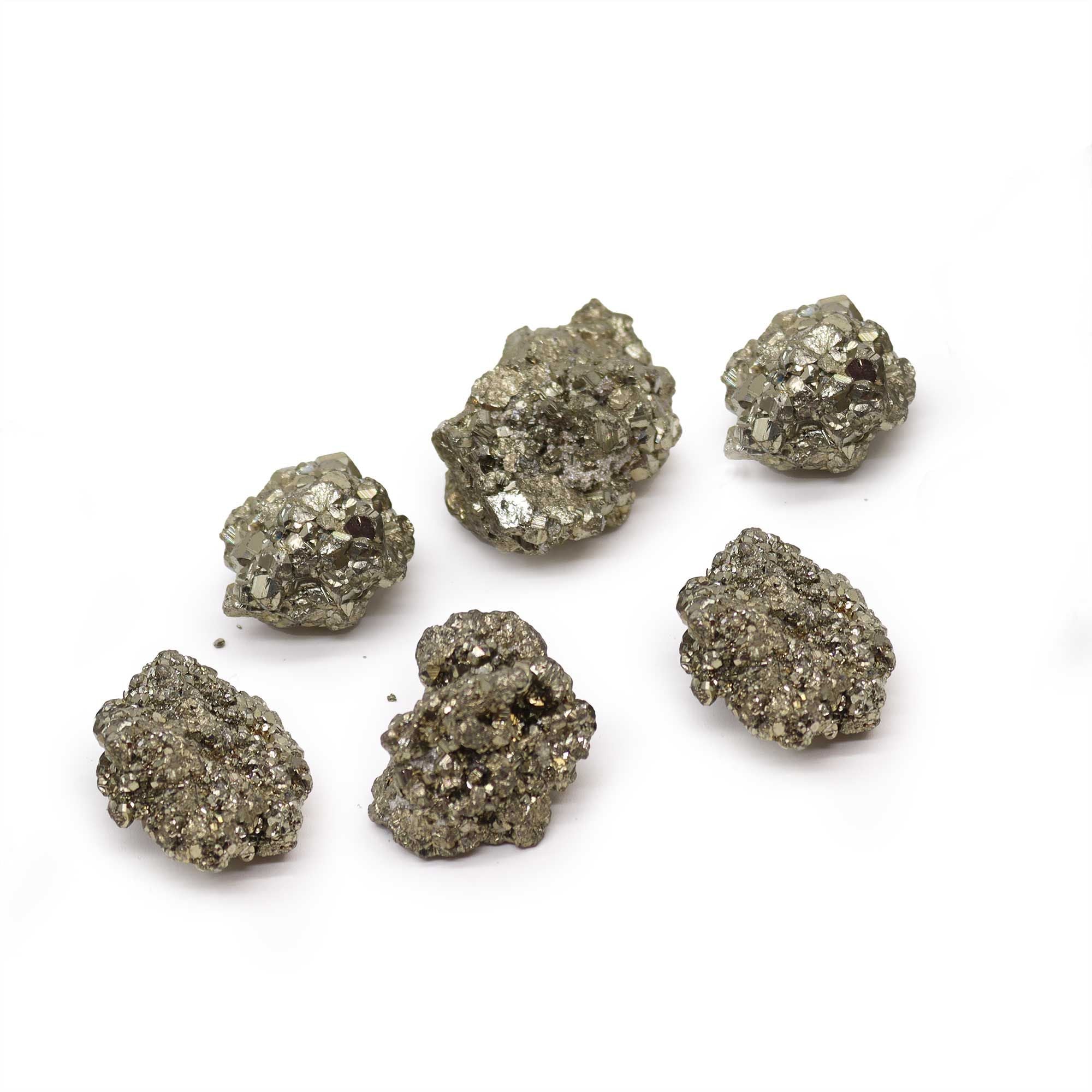 Pyrite Péruvienne 1er Grade (~6 Pcs, 35-50mm)