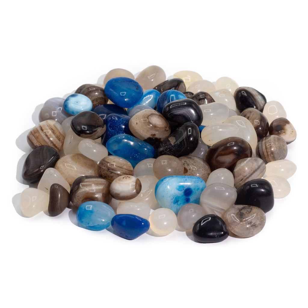 Agate Mixte en Vrac (1kg, ~70 pierres)