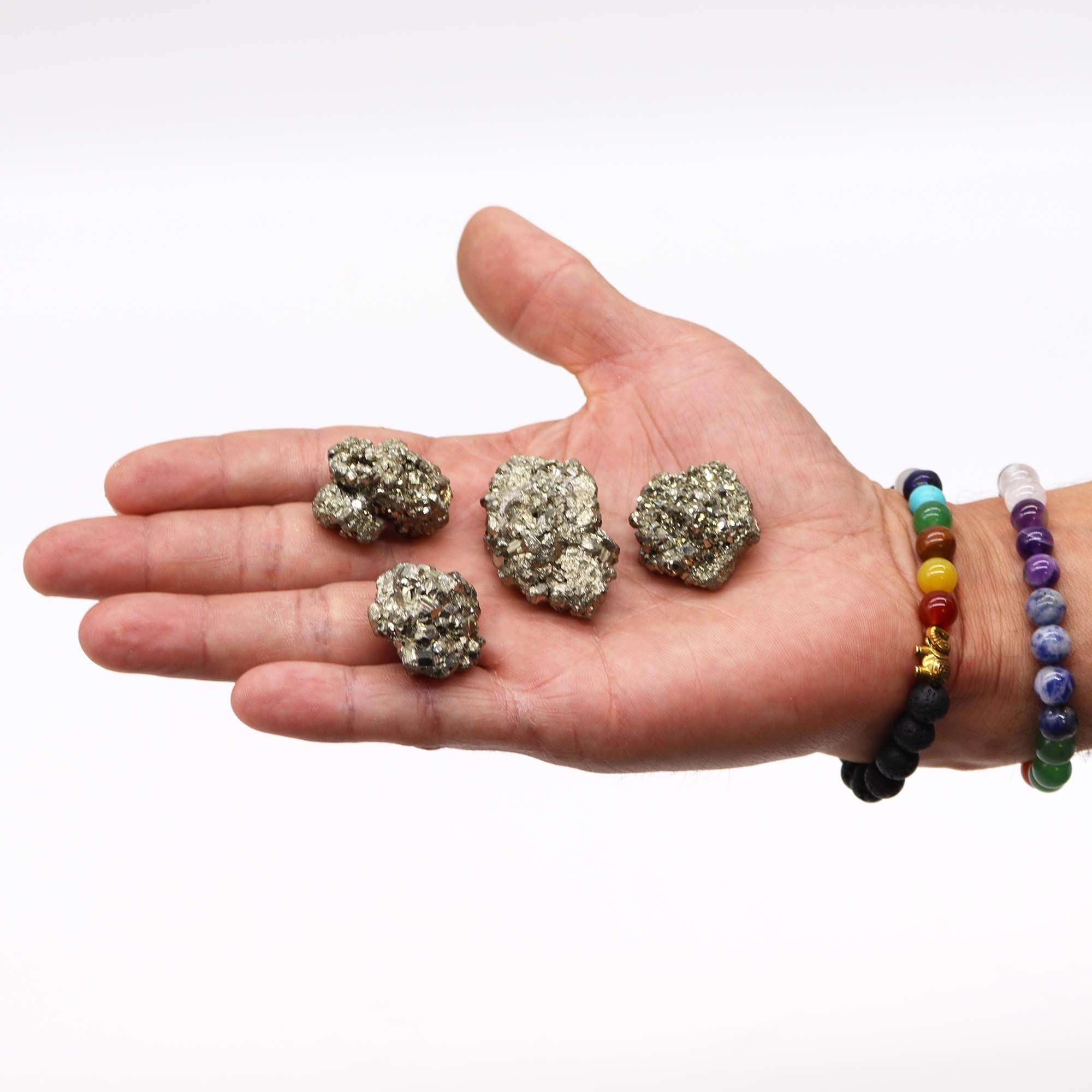 Pyrite Péruvienne 1er Grade (~6 Pcs, 35-50mm)