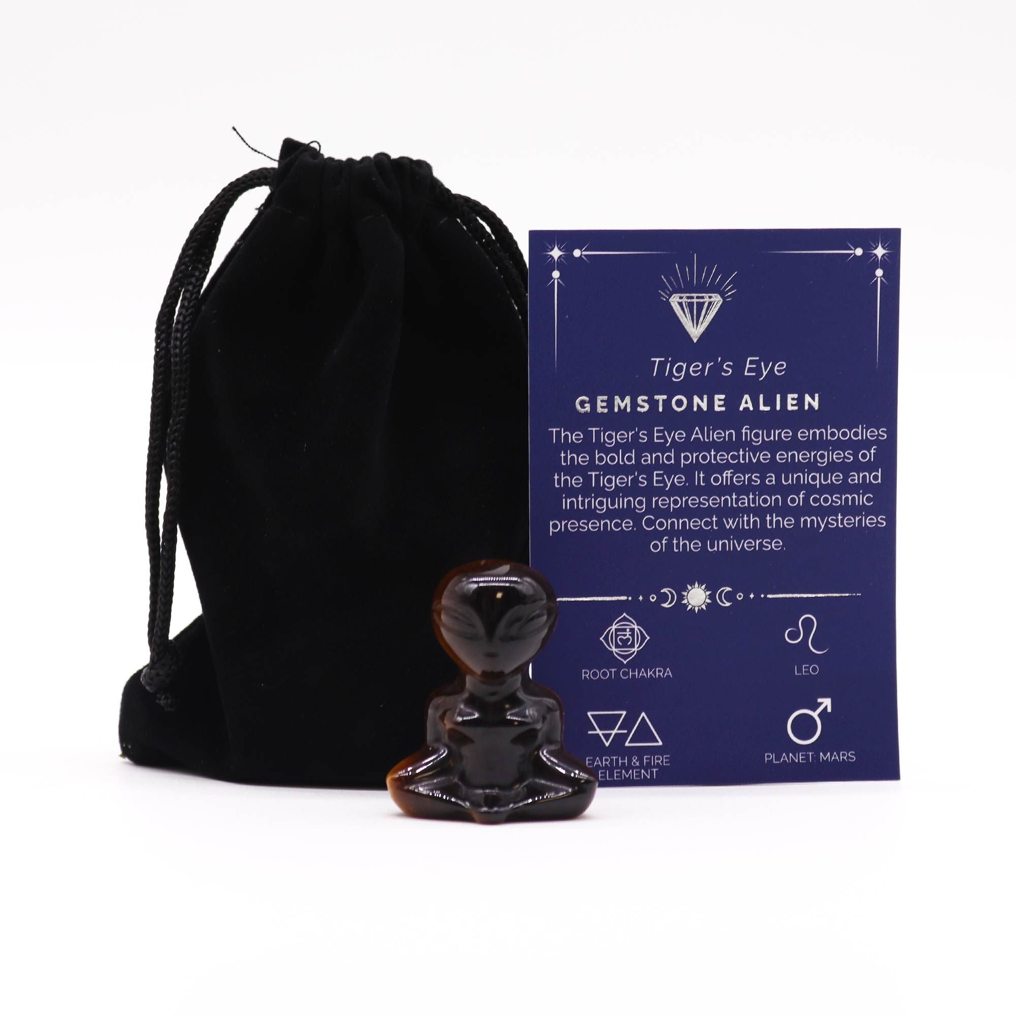 Sculpture Œil de Tigre - Alien (40x30x15mm)